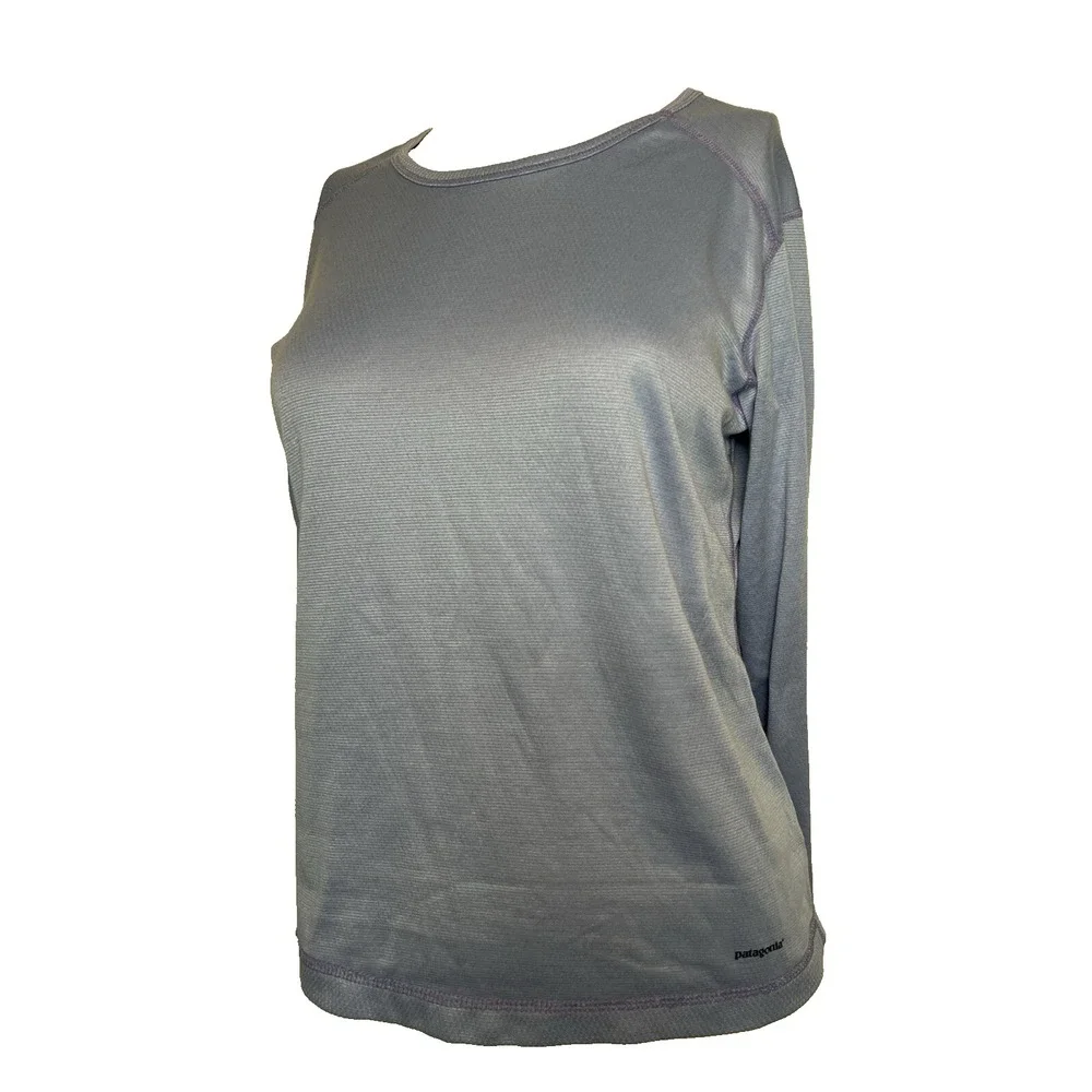 Patagonia Midweight Capilene Baselayer Women's Medium Blue Long Sleeve